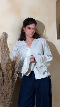 Open-Front Short Kimono