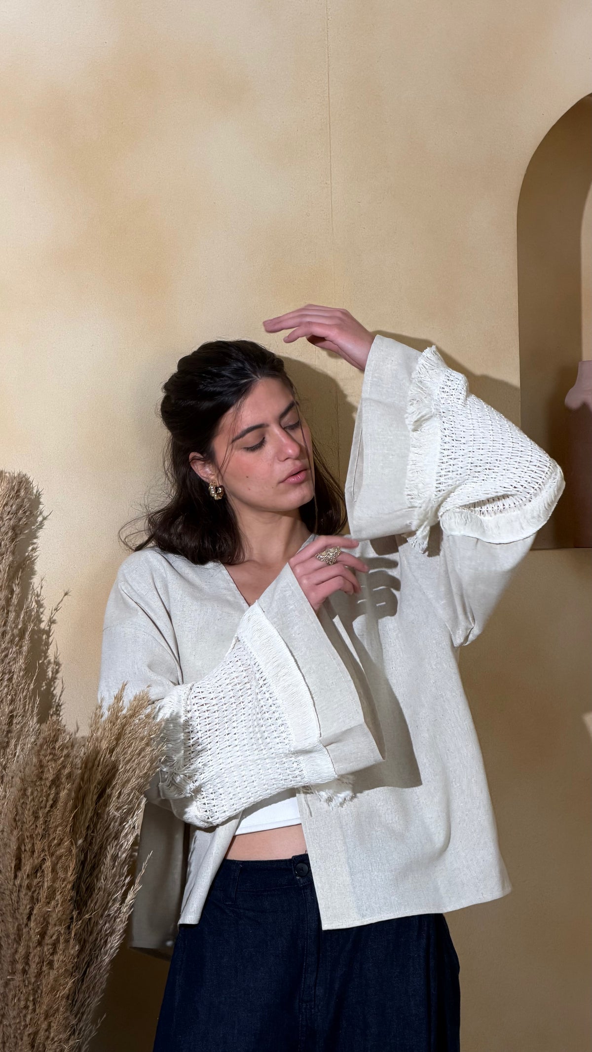 Open-Front Short Kimono