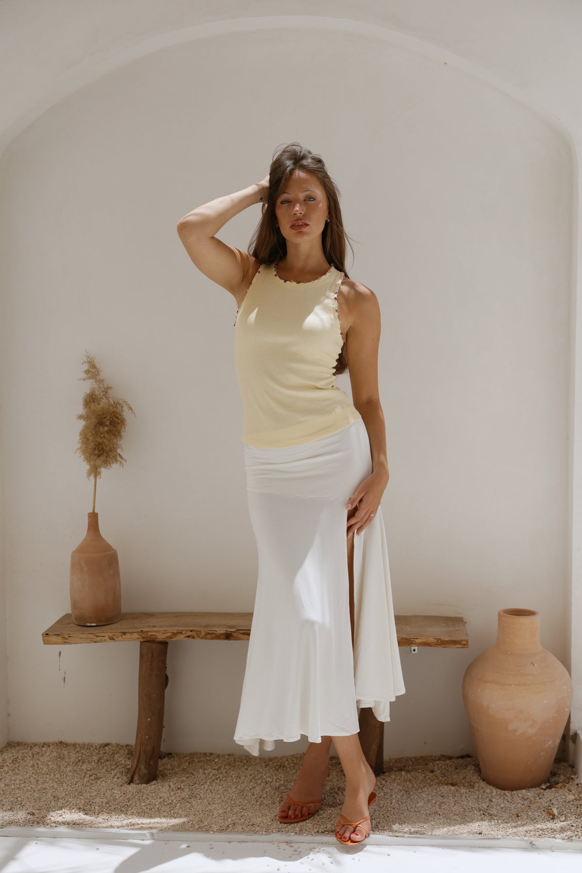 Hand Beaded Tank Top