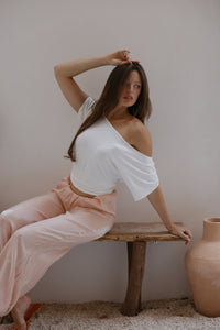 Boat Neck Viscouse Top