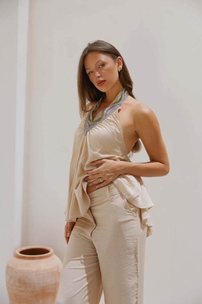 Halter Flowy Top