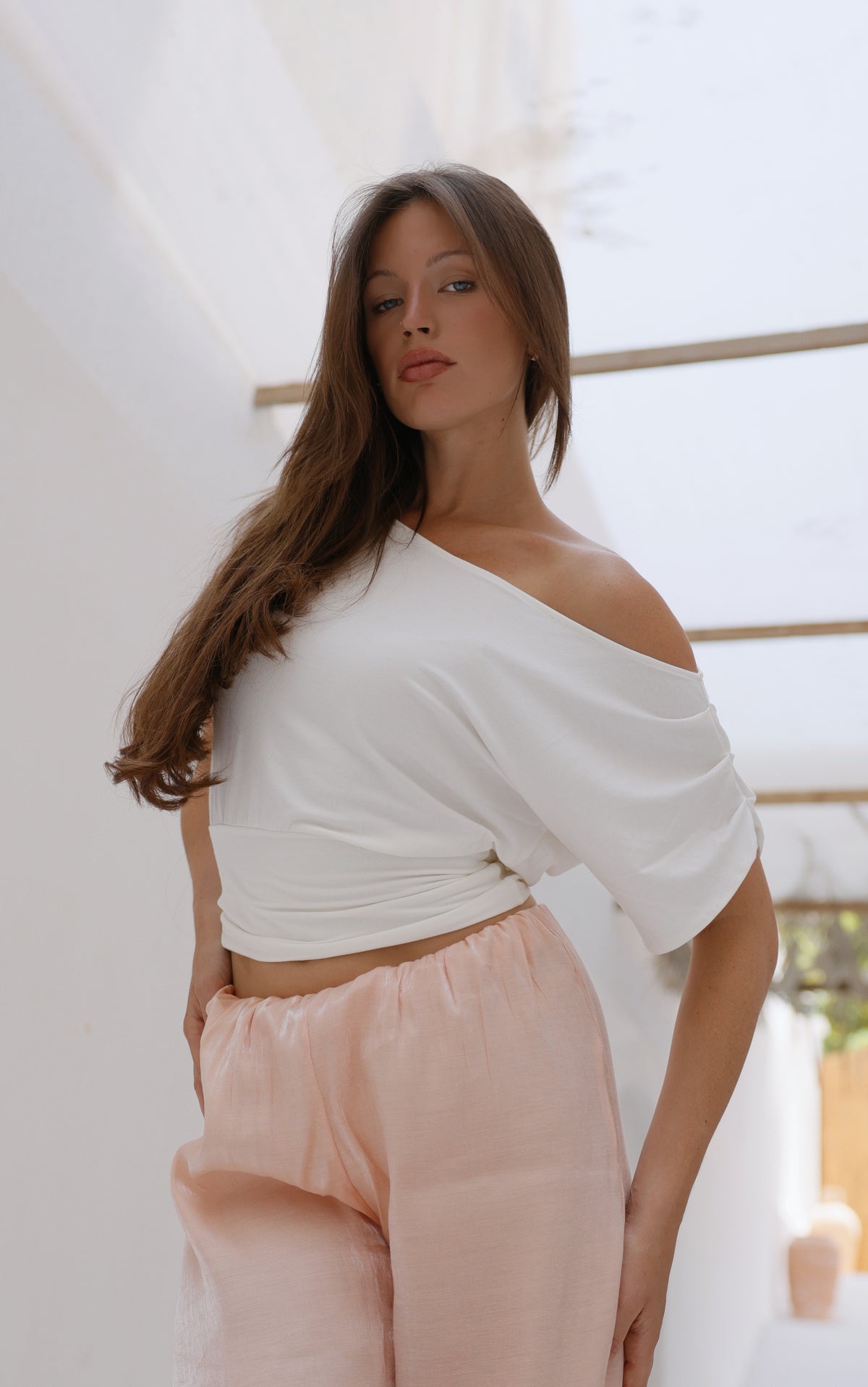 Boat Neck Viscouse Top