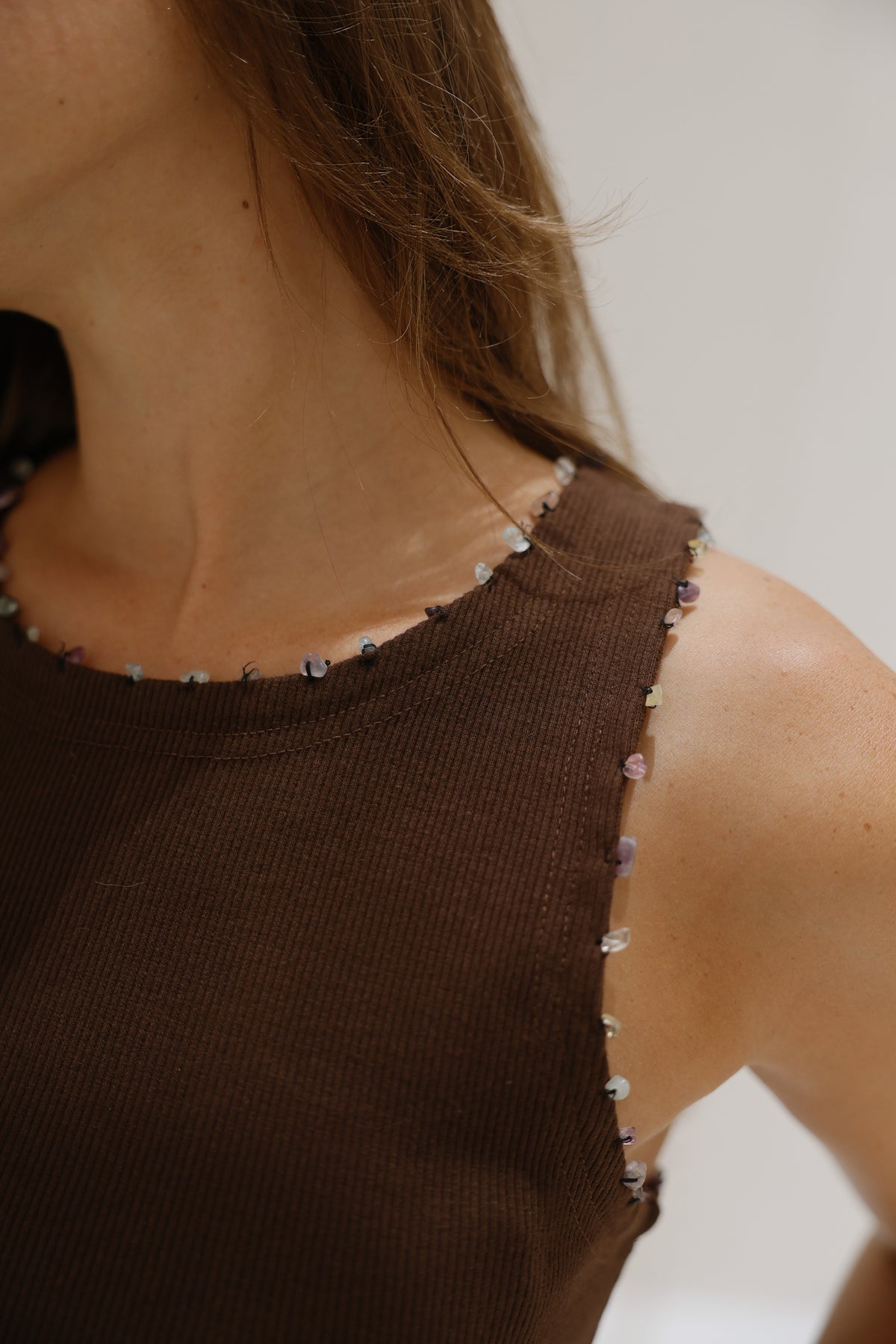 Hand Beaded Tank Top